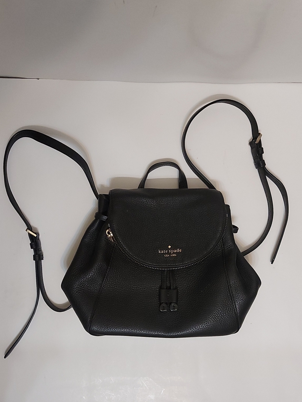 Kate Spade Black Pebbled Leather Crossbody Bag